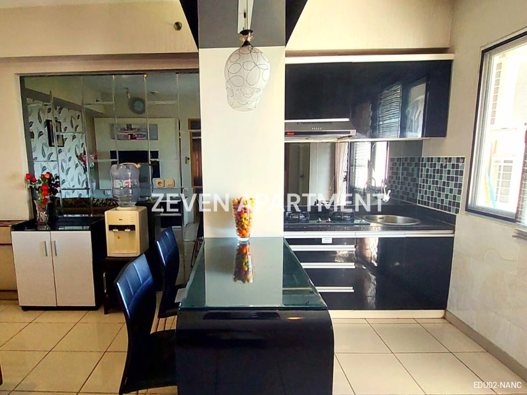 SEWA APARTEMEN EDUCITY 2 BEDROOM CORNER FURNIS LENGKAP