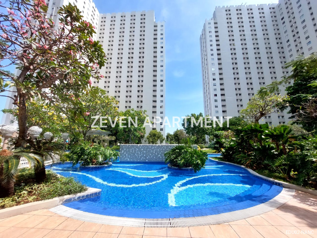 SEWA APARTEMEN EDUCITY 2 BEDROOM CORNER FURNIS LENGKAP