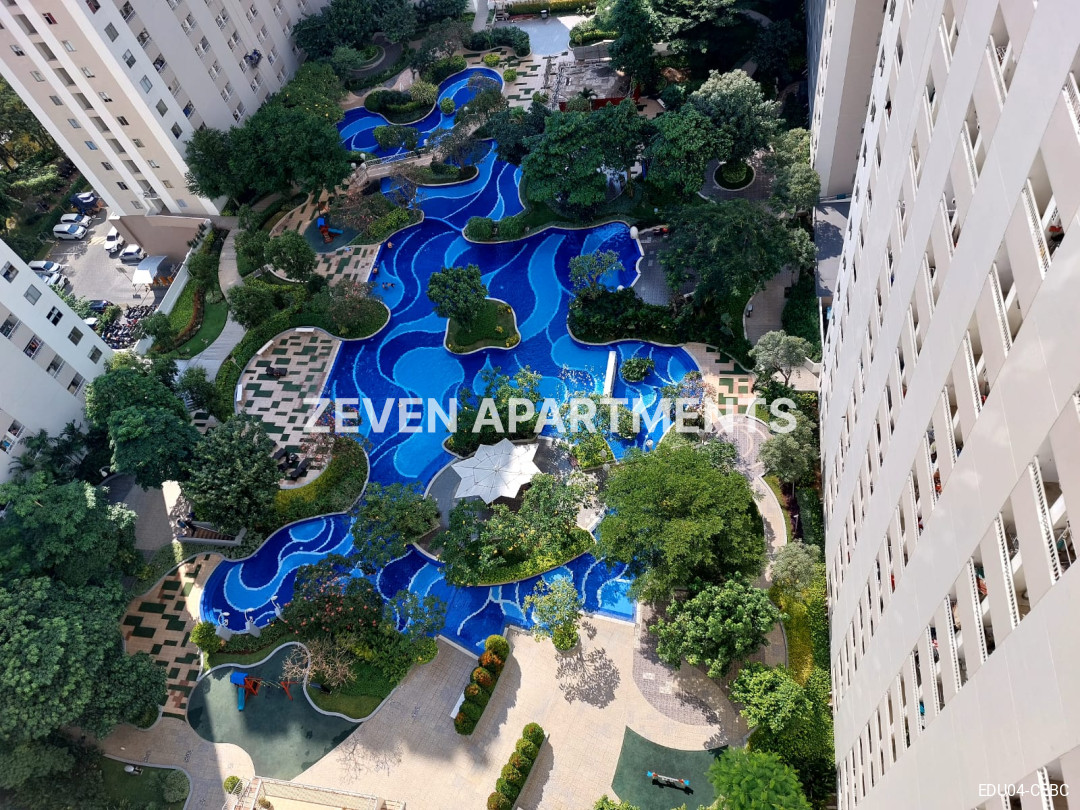 SEWA APARTEMEN 2BR FURNIS EDUCITY PAKUWON CITY